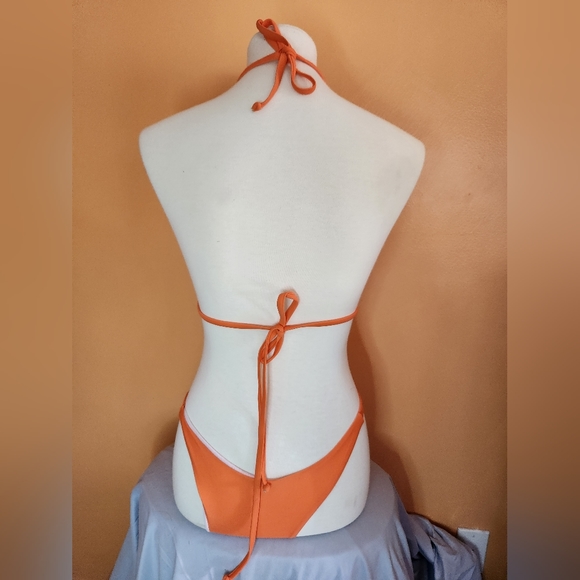 Orange String Bikini Size S - Picture 2 of 3